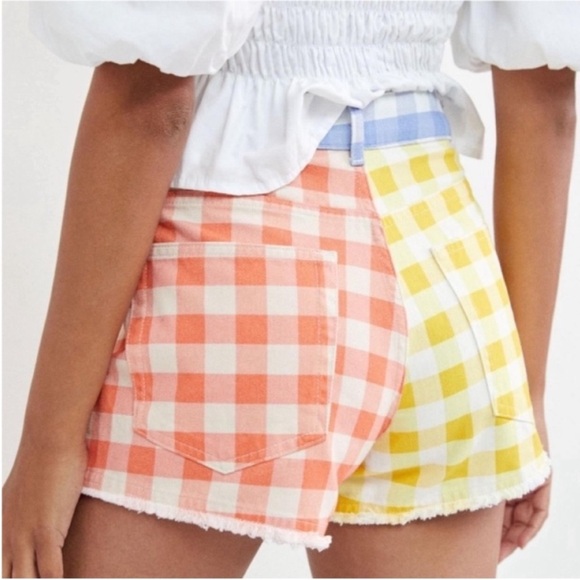 Farm Rio x Anthropologie Multicolored Gingham Shorts - Picture 9 of 10